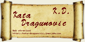 Kata Dragunović vizit kartica